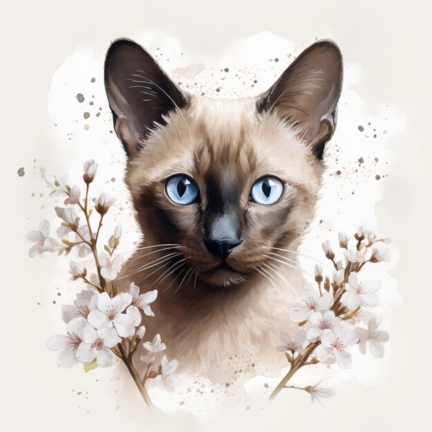 Tonkinese kitten cat