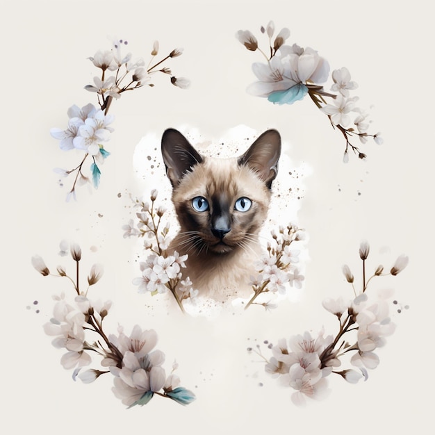 Tonkinese kitten cat