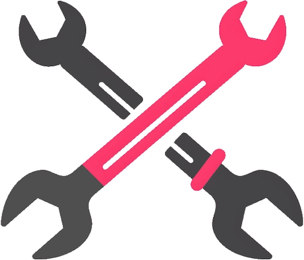 Tool icons repair and maintenance tools including wrenches and spanners