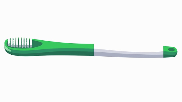 Vector tooth brush bicolor flat vector icon