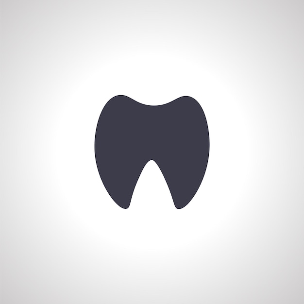 Tooth isolated icon dental medicine icon