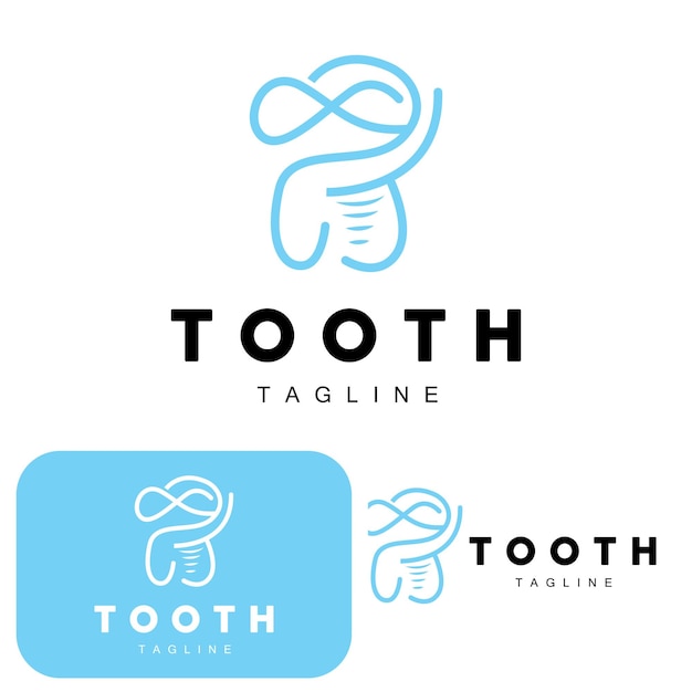 Tooth Logo Dental Care Vector Illustration Icon Design