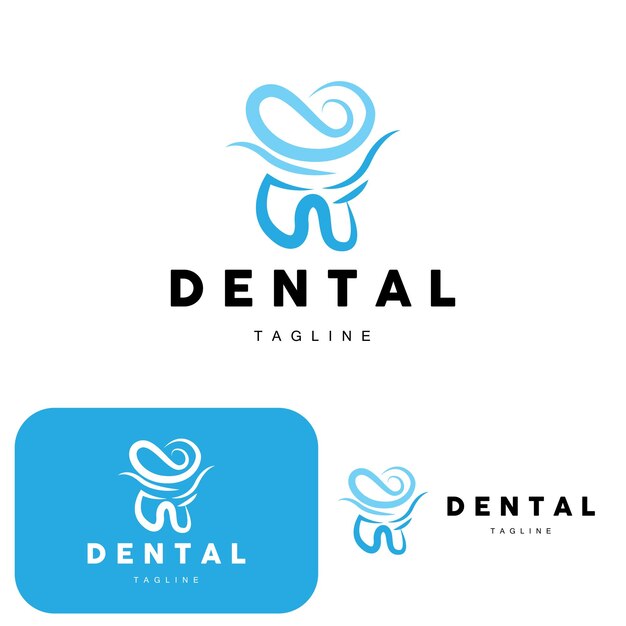 Tooth Logo Dental Care Vector Illustration Icon Design