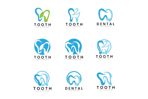 Tooth logo Dental Health Vector Care Brand Illustration