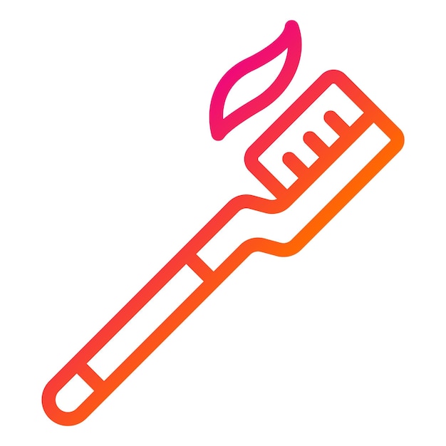 Toothbrush Vector Icon Design Illustration