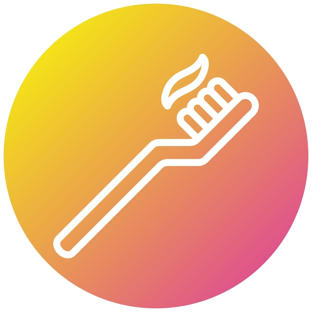 Toothbrush Vector Icon Design Illustration