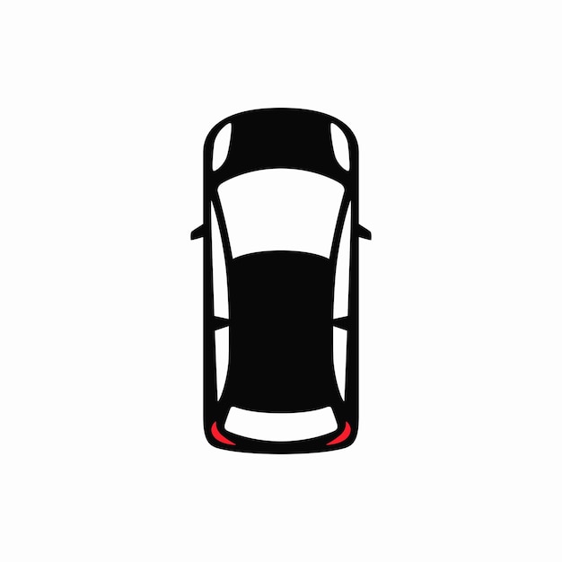 Top view car icon Vector illustration