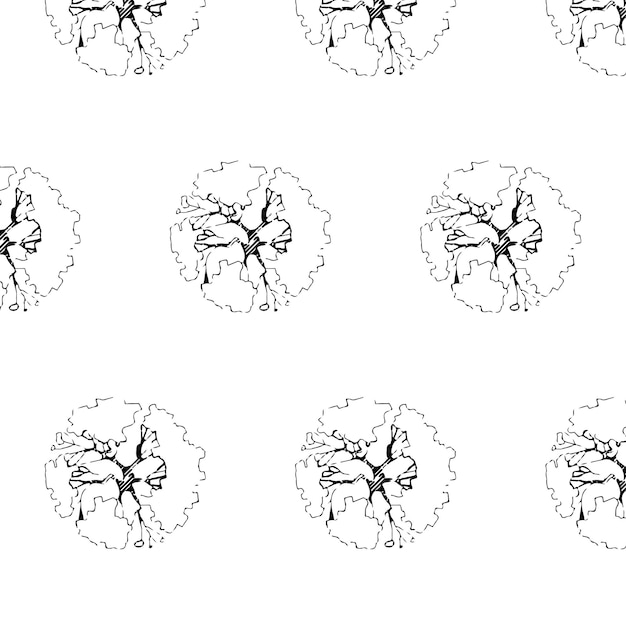 Top view tree pattern