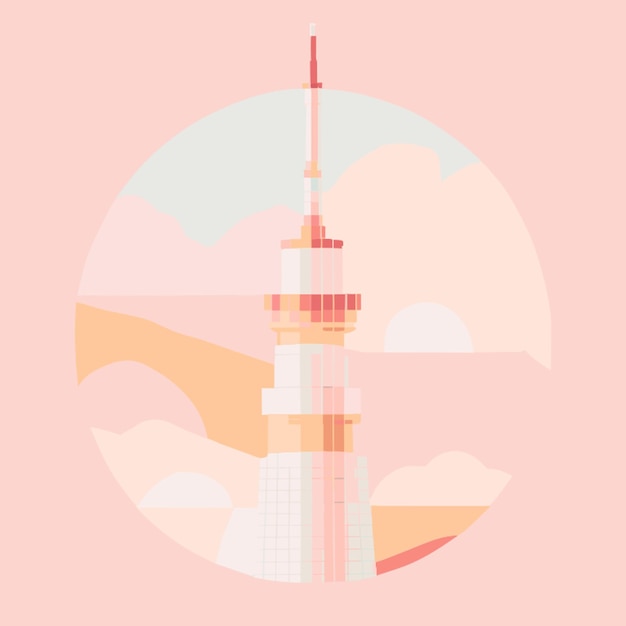 Vector torre telstra vector illustration