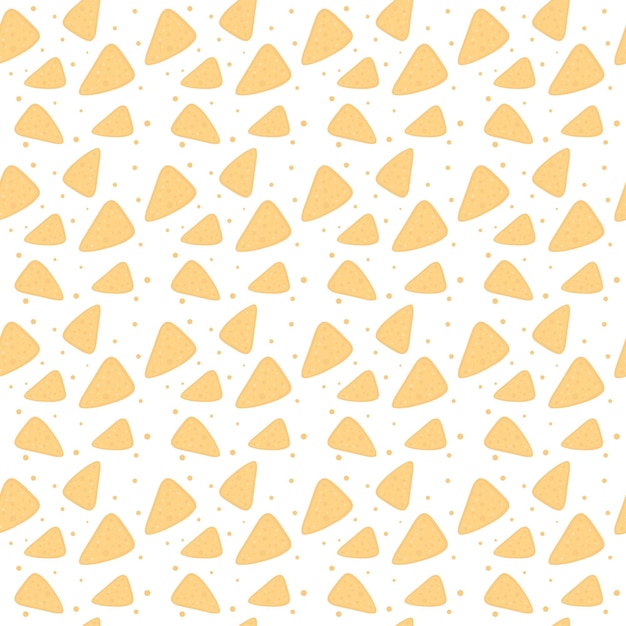 Tortilla chips or nachos tortillas seamless pattern flat vector color icon for apps and websites