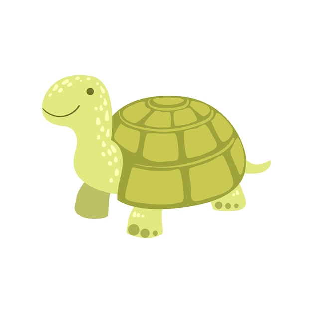 Tortoise Stylized Childish Drawing