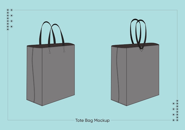 Tote Bag Vector template