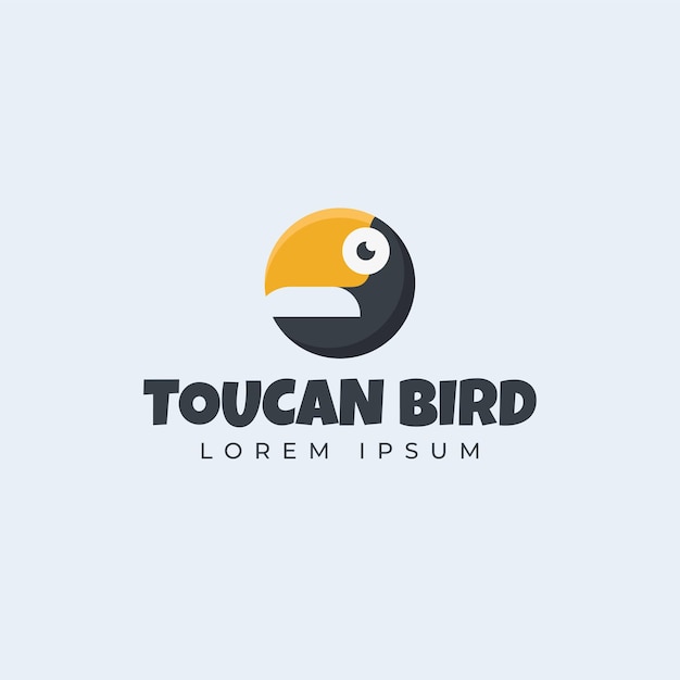 Toucan Bird Logo Illustration