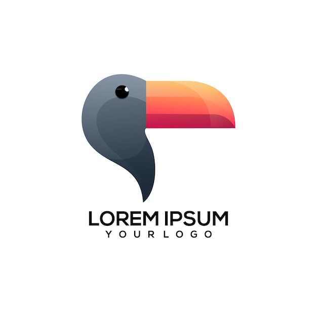 Toucan Colorful logo illustration  