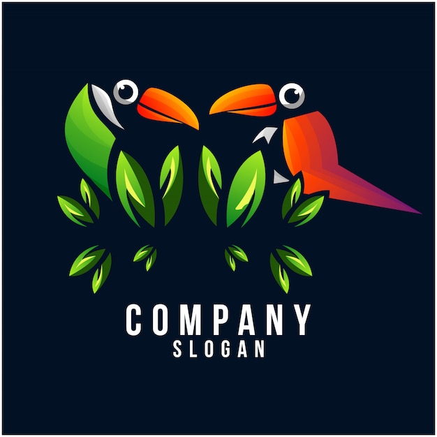 toucan logo design