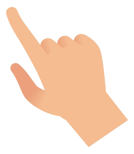 Touch hand gesture Touching screen forefinger icon