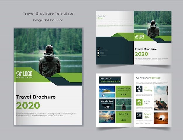 Tour and travel agency brochure