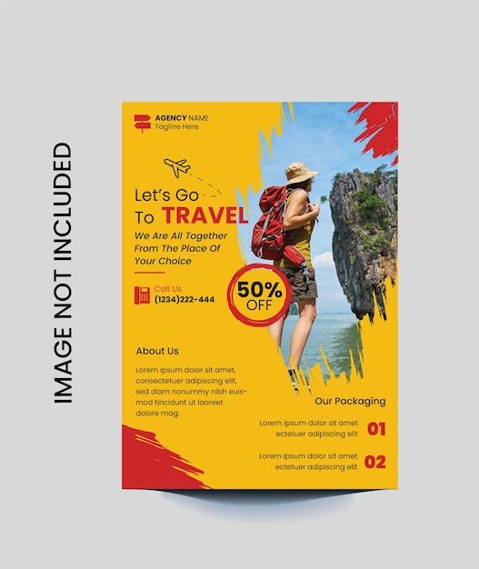 tours and travels flyer template