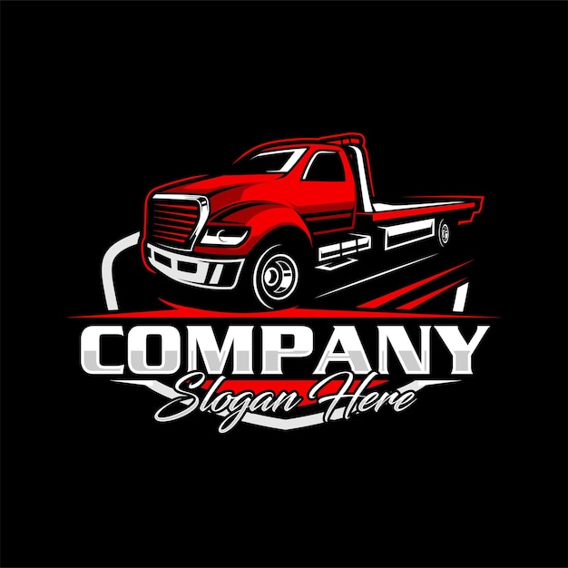 Tow truck logo pickup towing logo