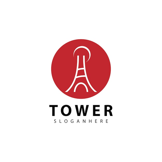 Tower logo symbol vector icon design illustration template