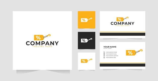 Towing Discount logo design inspiration and business card