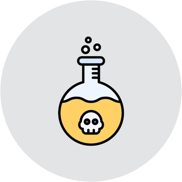 Toxic Chemical Vector Illustration Style