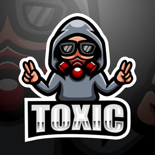 Toxic mascot esport illustration