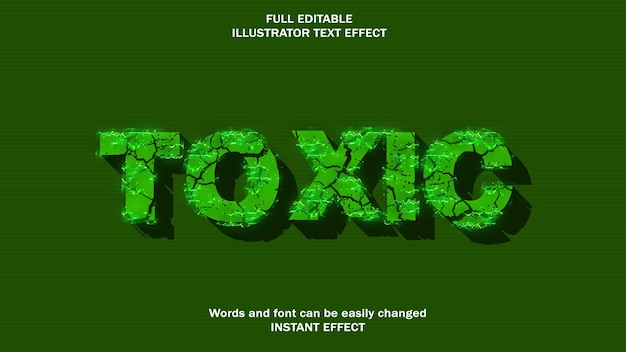 Toxic Text Effect