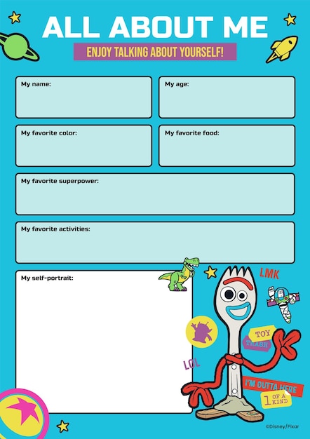 Toy Story 4 Worksheet