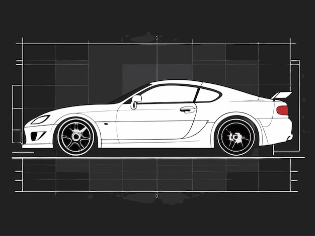 Vector toyota supra vector illustration design