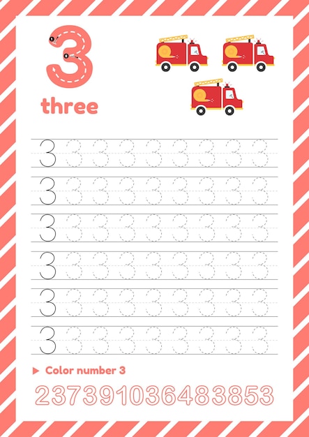 Trace number three Count fire engines