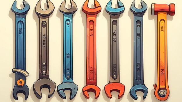 Vector tracing the evolution of working tools