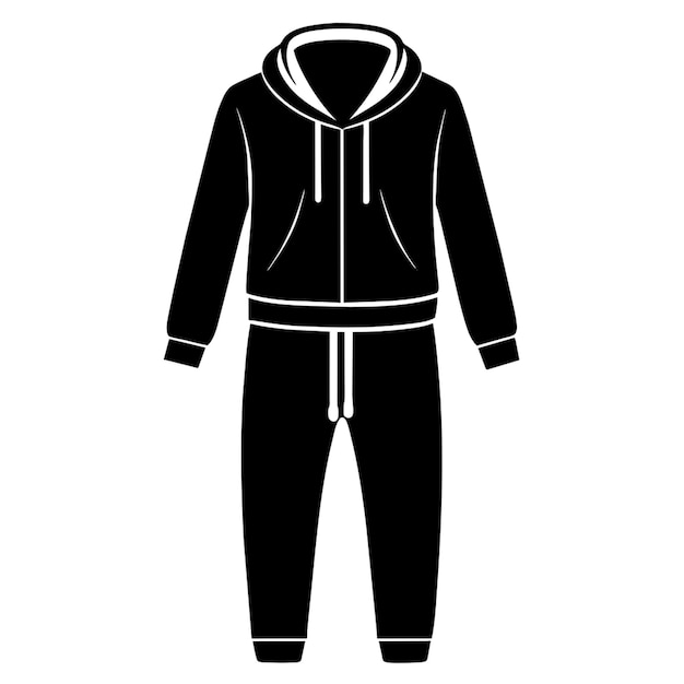 Vector tracksuit vector illustration linocut