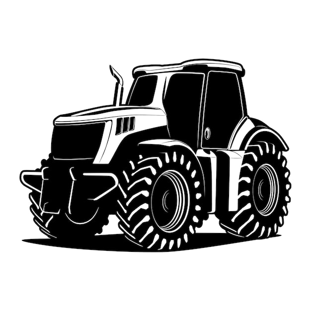 Tractor Silhouette Illustration