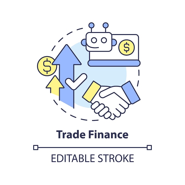 Trade finance concept icon