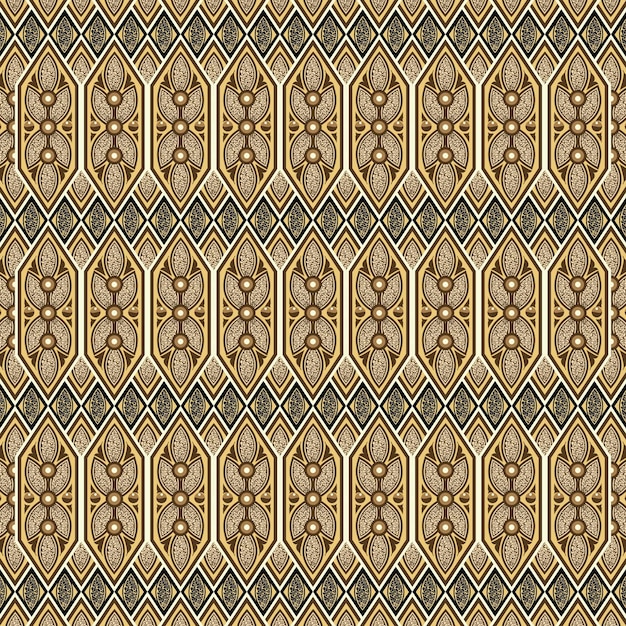 Traditional Batik Design from Indonesia