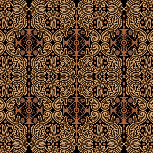 Traditional Batik Design from Indonesia