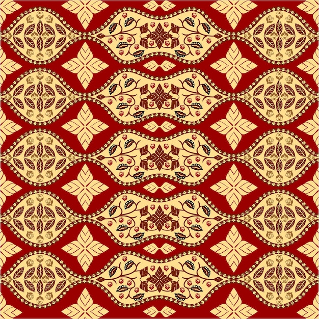 Traditional Batik Design from Indonesia