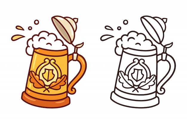 Traditional beer stein