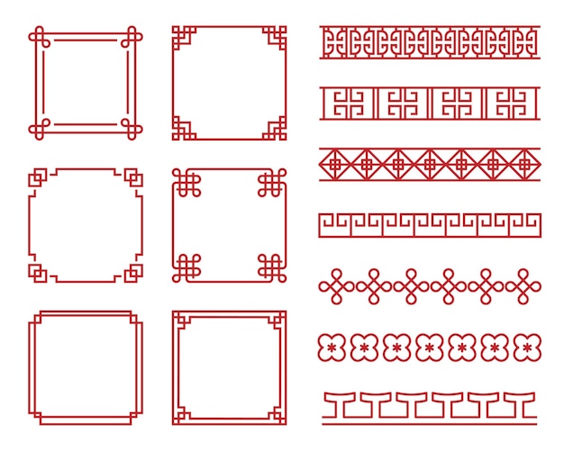 Traditional chinese border design chinese frame