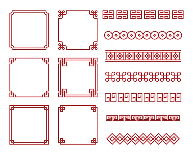 Traditional chinese border design chinese frame