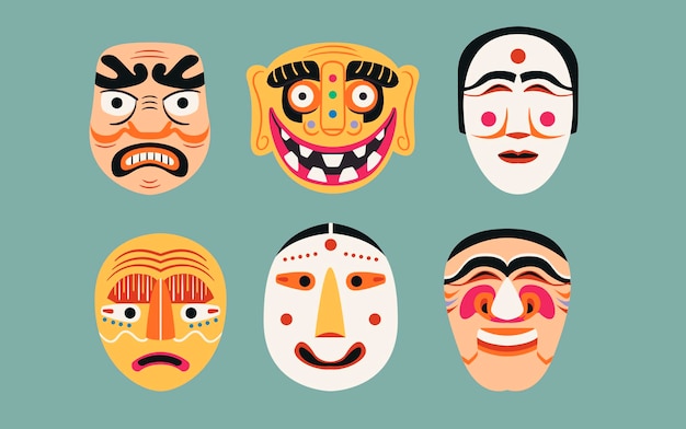 traditional korean mask collection