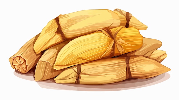 Vector traditional mexican tamales vector illustration