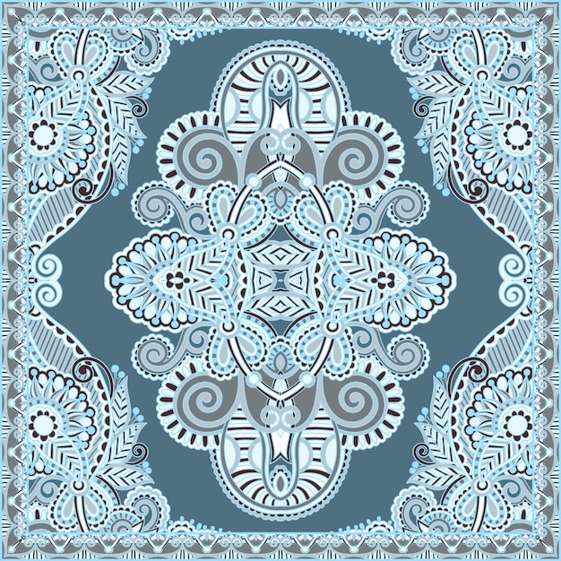 Traditional ornamental floral paisley bandanna You can use this pattern in the design