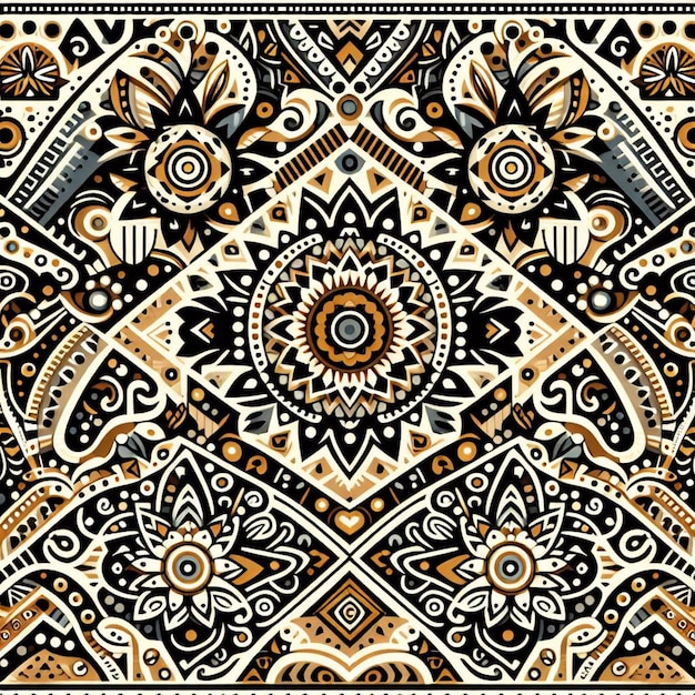 traditional pattern vector illustration for print