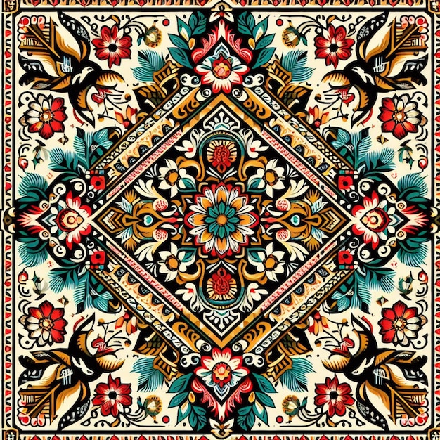 traditional pattern vector illustration for print