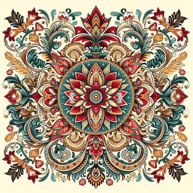 traditional pattern vector illustration for print