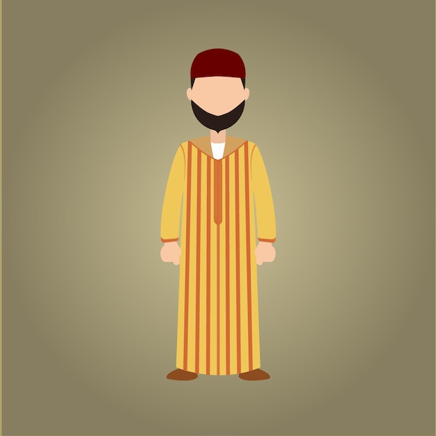 Traditional Yellow Striped Moroccan Djellaba One of the Most Popular Moroccan Mens Clothes