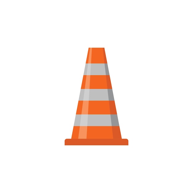 Traffic cone vector illustration design