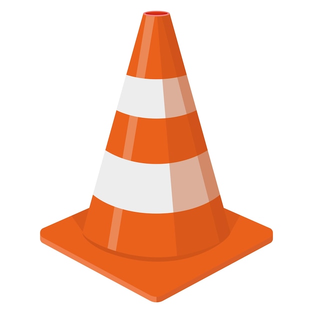 traffic cone vector illustration